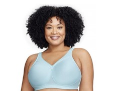 Women's Glamorise Blue Aqua 40F Wireless Full Figure MagicLift Sports Bra 1006