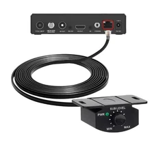 Car Amplifier Volume Control Cable with Stereo Bass Knob Dashboard Mount5984