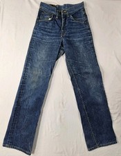 Vintage 60s Lee Riders Dark Wash Sanforized Union Made Denim Jeans Size 26