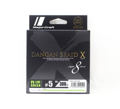 Major Craft Dangan Braid X Linie X8 300m P.E 5 Green DBX8-300/5GR (2545)