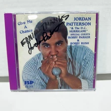 Jordan Patterson Give Me A Chance CD Signed 1995 Blues JSP Records