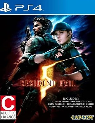 Resident Evil 5 Shooting Game w/ 8 Playable Characters for Playstation 4