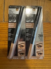 2 Maybelline Tattoo Studio Eyebrow Tint Pen #355 Soft Brown NEW SEALED