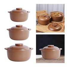 Claypot Rice Pot Cookware Casserole Dish Unglazed Clay Pots for Cooking Cooking