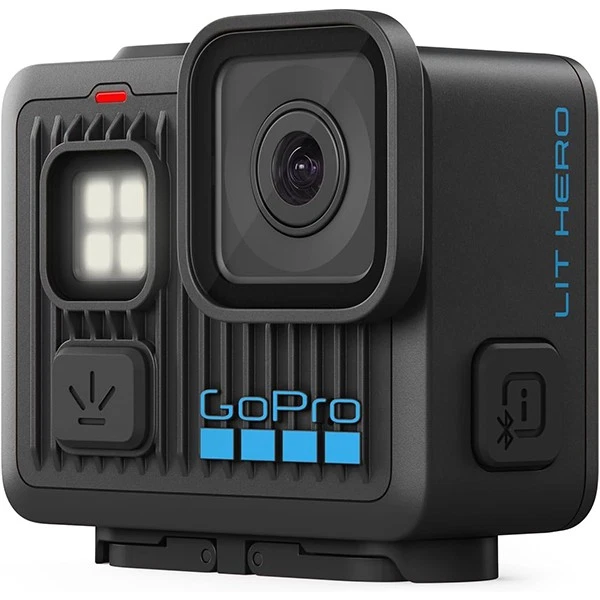 Cámara de acción impermeable GoPro Lit Hero negra CHDHF-132-EU con luz integrada,