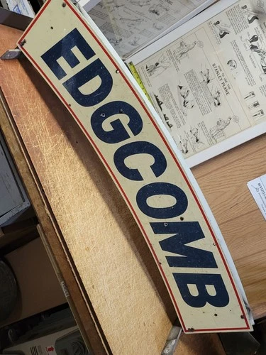 EDGCOMB Steel Sign, Trucking Company Truck Roof Mounted Sign - Picture 1 of 14