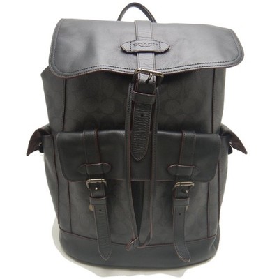 COACH Rucksack Hudson F50044 Coated Canvas schwarz OUTLET / 254040