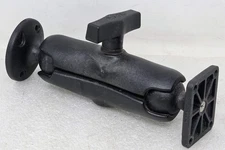 RAM Double 1.5" Ball Mount with Round and Rectangular Plates RPR-104-RDB RPR-111