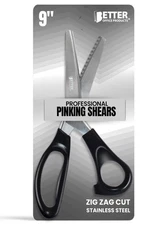 Professional Pinking Shears, 9 Stainless Steel Fabric Pinking Shears, Dressma...