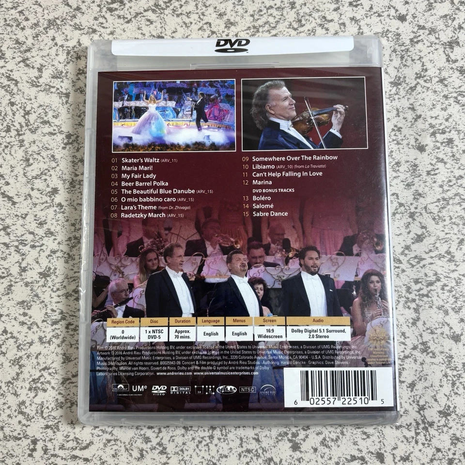 Andre Rieu & His Johann Strauss Orchestra Waltzing Forever (DVD 2016) New Sealed - Image 2 of 3