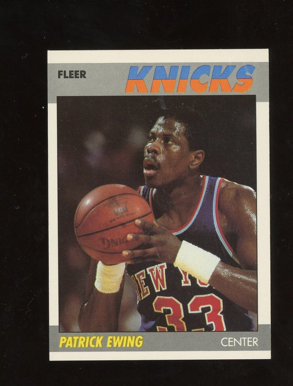 1987-88 Fleer Basketball #37 Patrick Ewing Knicks HOF