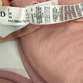 La Perla Mauve Lace Push Up Bra Padded Underwire Strappy Adjustable Straps Lux