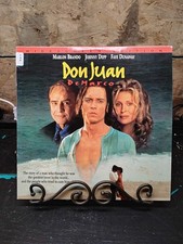 Don Juan DeMarco Laser Disc 1995 Johnny Depp Marlon Brando Faye Dunaway New