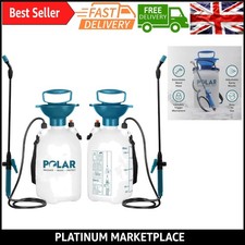 Polar  5L Garden Sprayer with Pump Action, Safety Valve & Shoulder Strap - Mu...