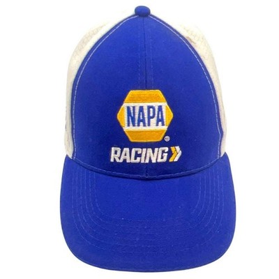 NAPA Racing NASCAR ''Chase'' Embroidered Trucker Hat Blue White Adjustable EUC