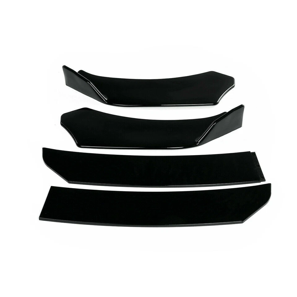 Kit de alerón de parachoques delantero negro brillante para Chevrolet Malibu 15-2022 JDM Foto 2 de 4