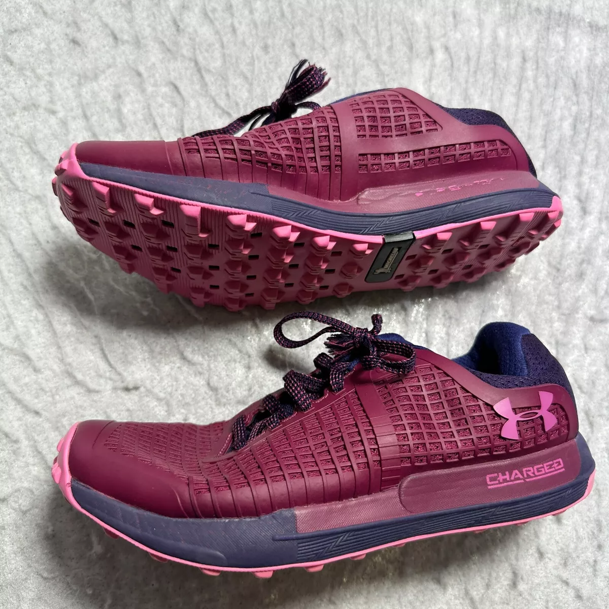 Under Armour Running Shoes Womens US 8.5 Purple Horizon Michelin BPF1  Mountain