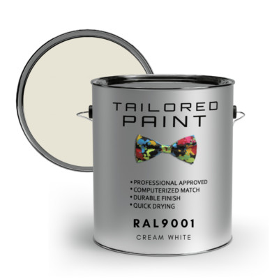 RAL9001 CREMEWEISS matt uPVC Fenster & Tür 1K Pinsel oder Spray On