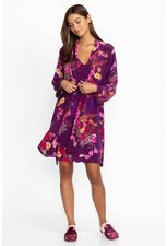 NWT 198 Johnny Was Evelyn Robe Silk Floral XS
