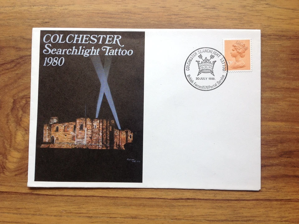 Colchester Searchlight Tattoo 1980 Commemorative  Cover. Free UK Postage - Image 3 of 3