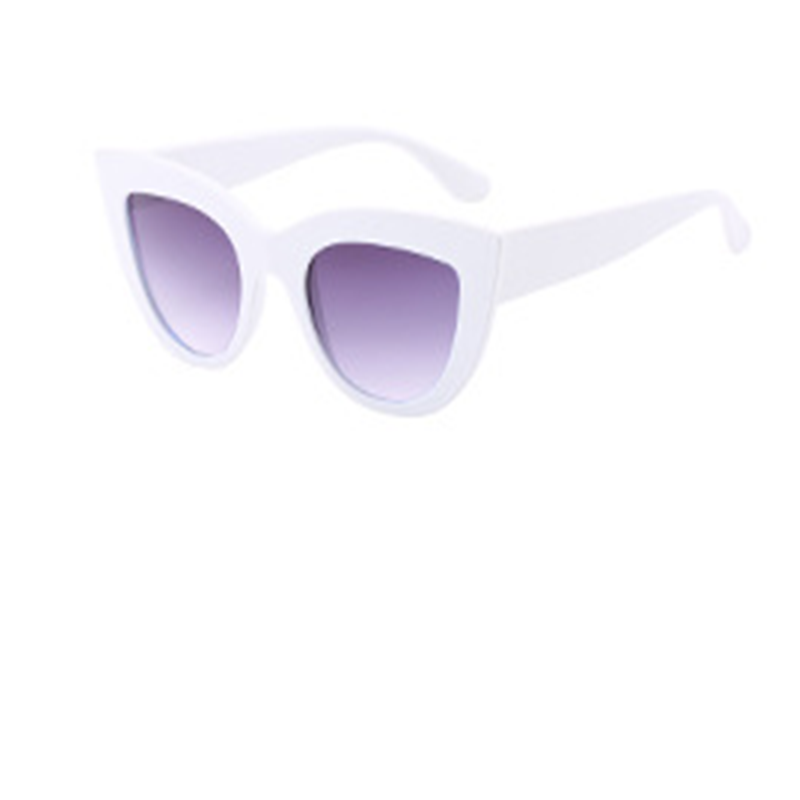 Vintage White Cat Eye Sunglasses