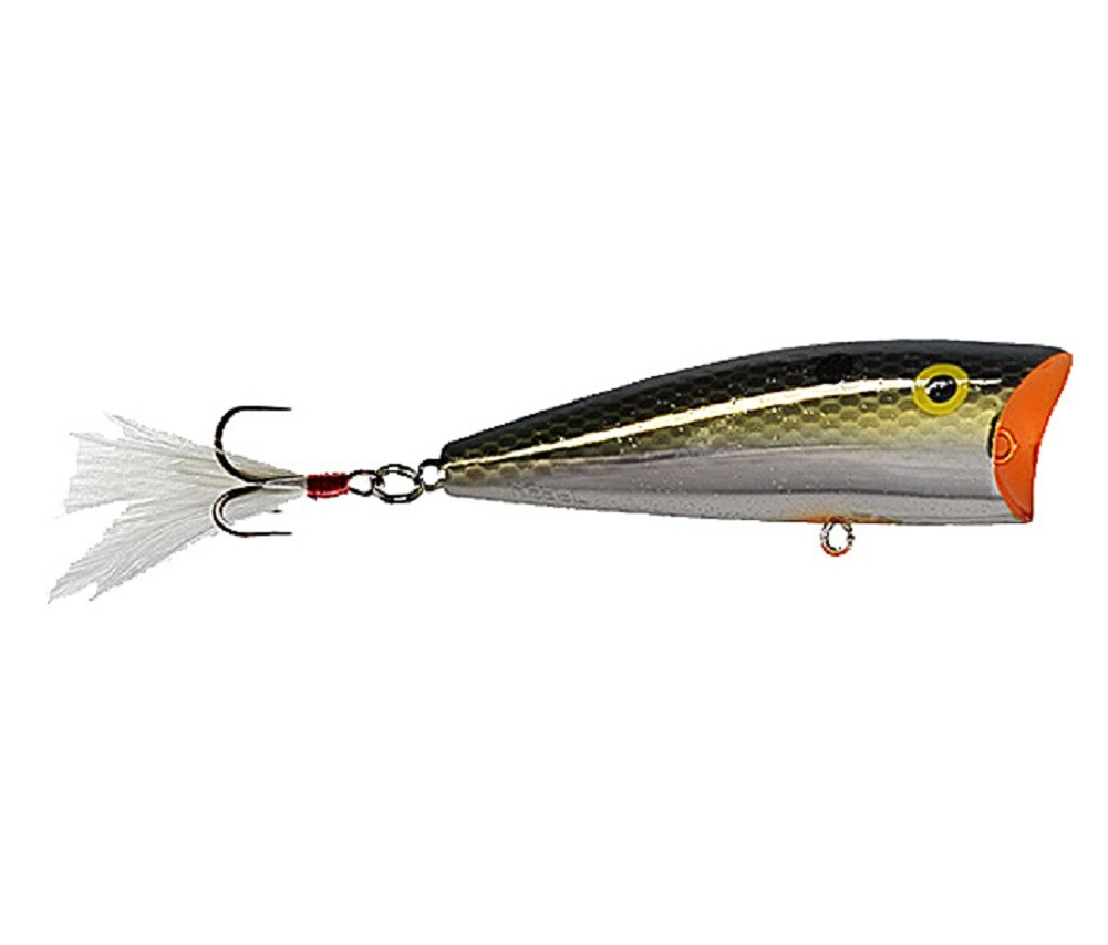 Rebel Fishing Lure P6003 Pop R 1/4 Oz Silver Blue Fishing Hard