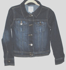 Est. 1989 CHILDREN S PLACE Girls Jean Jacket Button Distressed Stretch S 5/6