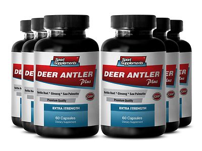Elk Antler Velvet Powder - Deer Antler Plus 550mg - Aging Male Sex Booster 6B