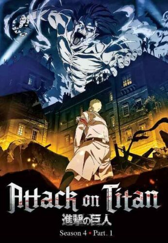 DVD Attack on Titan Saison 4 Partie 1 Eps 1-16 anglais surnommé All Region FREESHIP - Photo 1 sur 5