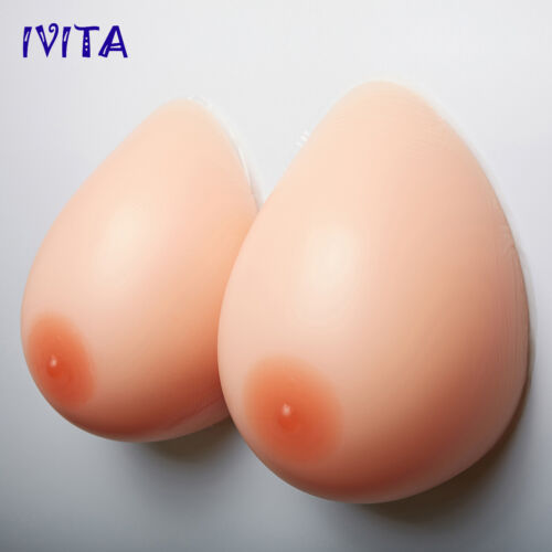 IVITA1 Paar EE Cup 4XL Tränenform Silikonbrüste Crossdresser BH-Einlage - Bild 5 von 10