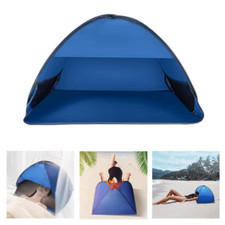 Pop-Up Beach Tent w/ Headrest UV Protection  Auto Open Sun Shelter Kids/Adults