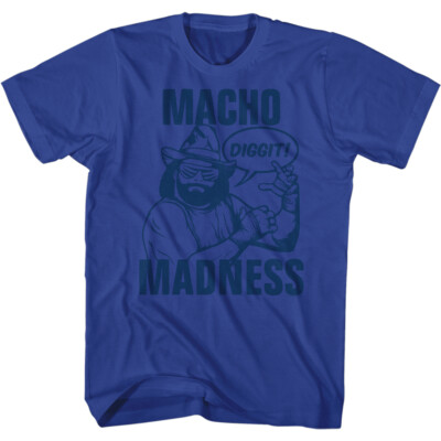 Macho Man Randy Savage Diggit Macho Madness Men's T Shirt WWE Wrestling Legend