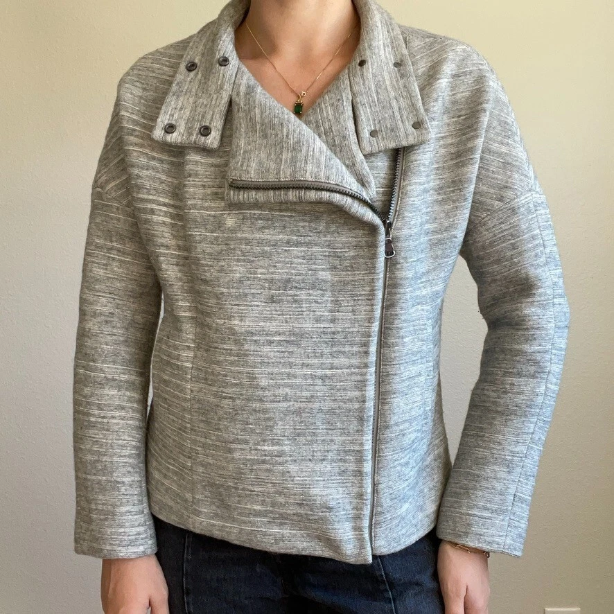 Wool moto deals jacket