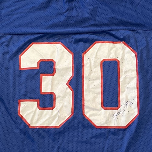New York Giants Charles Way jersey #30 champion 48 blue - Picture 7 of 7