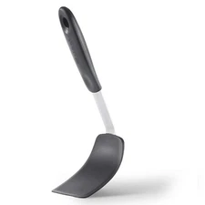 Stainless Steel Silicone Edge Spatula: Cooking Turner Heat Resistant 440 Degree