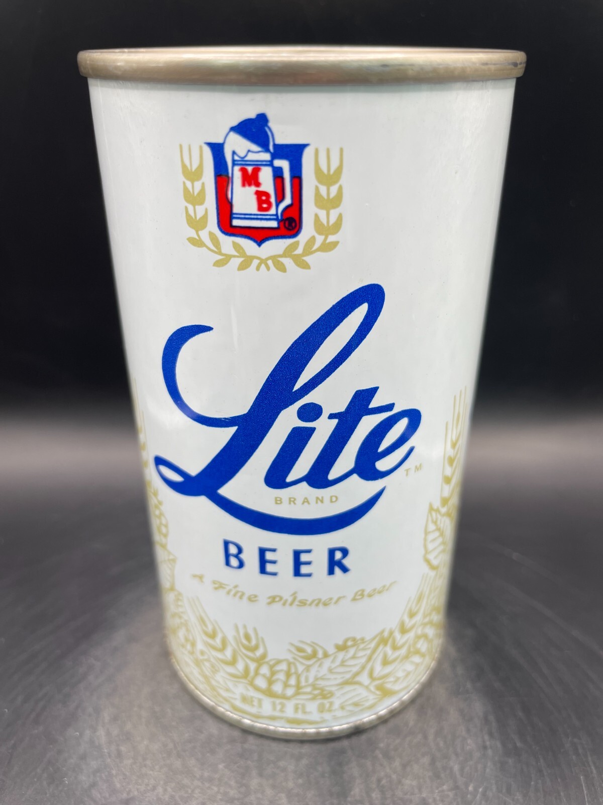 Lite Empty Pull Tab Beer Can. Meister Brau, Inc., Chicago, IL & Toledo