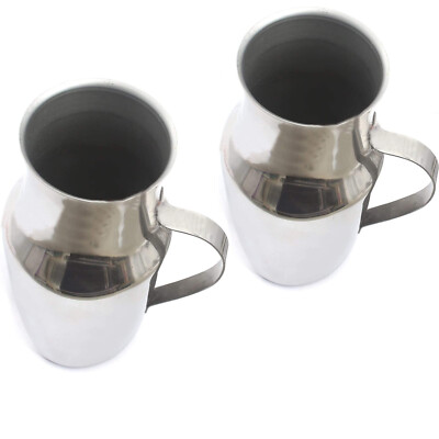 2 PCS STAINLESS STEEL MALE URINAL WITH HANDLE - BRAND NEW