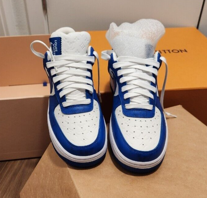 ハ*読様 Louis Vuitton Air Force 1 ホワイト/ネイビー Size 6 - Nike Air Force 1 Low by Virgil Abloh x Louis Vuitton LV