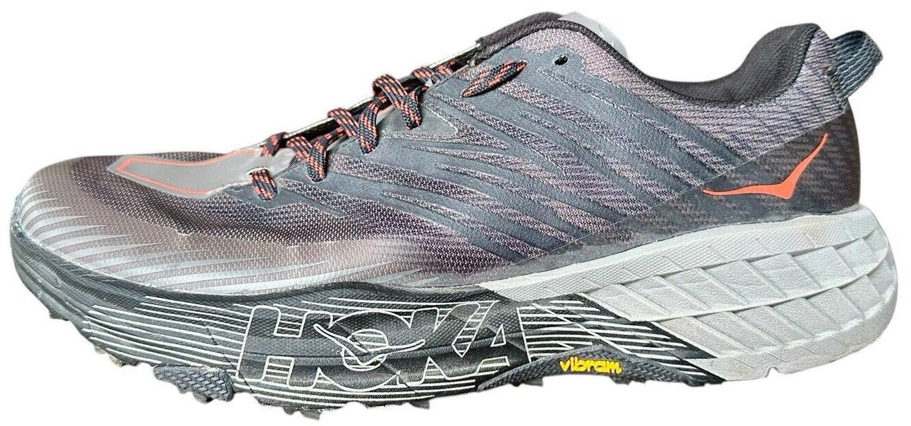 Hoka One  Speedgoat 5 size 14 2E Thyme Fieata Sneakers 1123159-TFST Hoka Speedgoat 5 Wide Trail Running Shoe Mens in Thyme/Fiesta main image 4