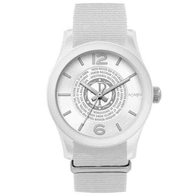 Orologi Amen Wpnbn Nylon Bianco fondo Nero preghiera Padre nostro latino |  Acquisti Online su eBay