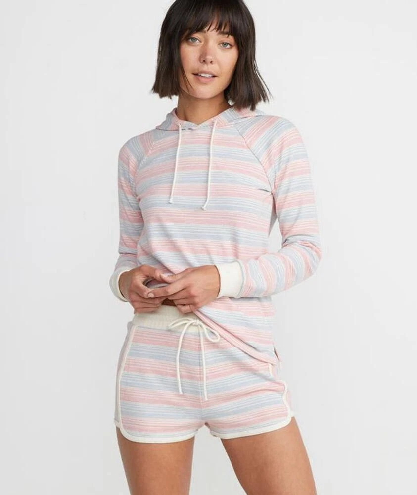Marine Layer Lounge Beach Hoodie Long Sleeve Ethical Striped Made In USA Size M