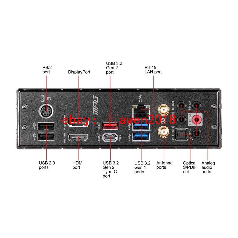 MSI MPG Z490M GAMING EDGE WIFI LGA 1200 Intel Z490 Micro ATX Intel