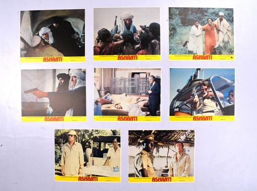 Lobby Cards 1979 Ashanti Movie 10" x 8" Set Of 8 Michael Caine Peter Ustinov - Bild 1 von 12