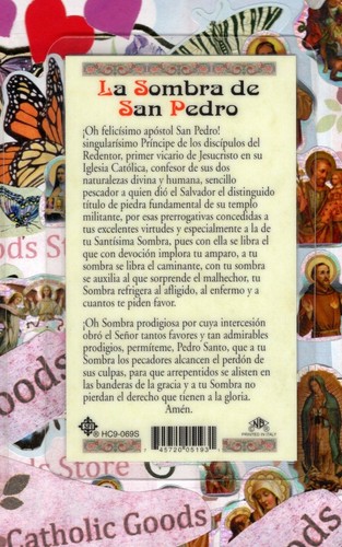 La Sombra de San Pedro - Spanish - Laminated Holy Card 069S - Picture 3 of 3