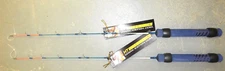 HT Ice Blue Ultra Light Rod, 24" Long, TWO, Fun to Use for Panfish, Perch #IB-24