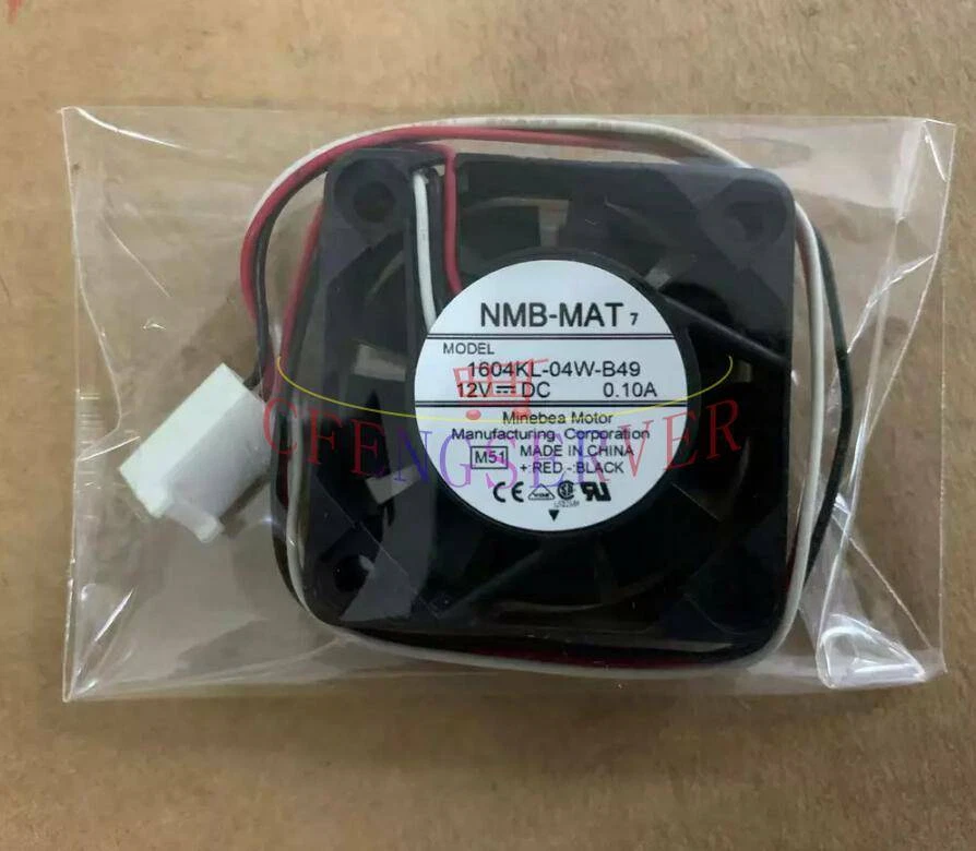 For 1604KL-04W-B49 NMB-MAT 3pin 12V 0.1A 40*40*10mm Power Supply Fan CPU Fan