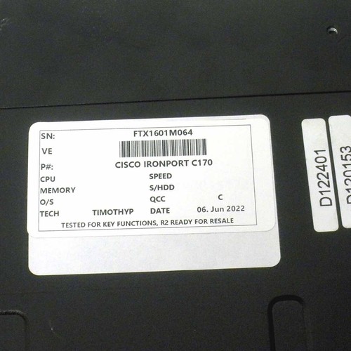 Cisco ESA-C170-K9 IronPort C170 eMail Security Appliance - 第 5/5 張圖片