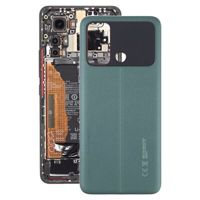 For Xiaomi Poco C55 22127PC95I Original Battery Cover Rear Back Glass (Green)