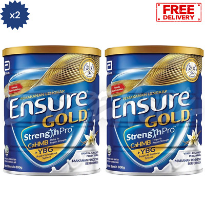 2x Abbott Ensure Gold Vanilla 800g for Middle-Age & Elderly Free Shipping