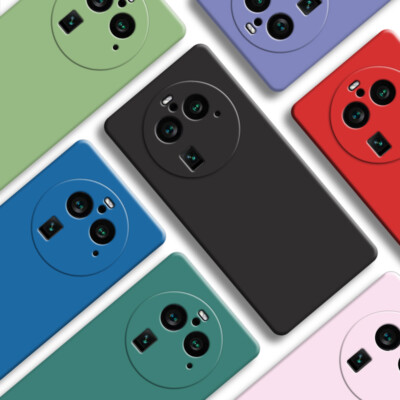 For OPPO Find X6 Pro 5G, Shockproof Liquid Silicone Soft Rubber TPU Cover Case